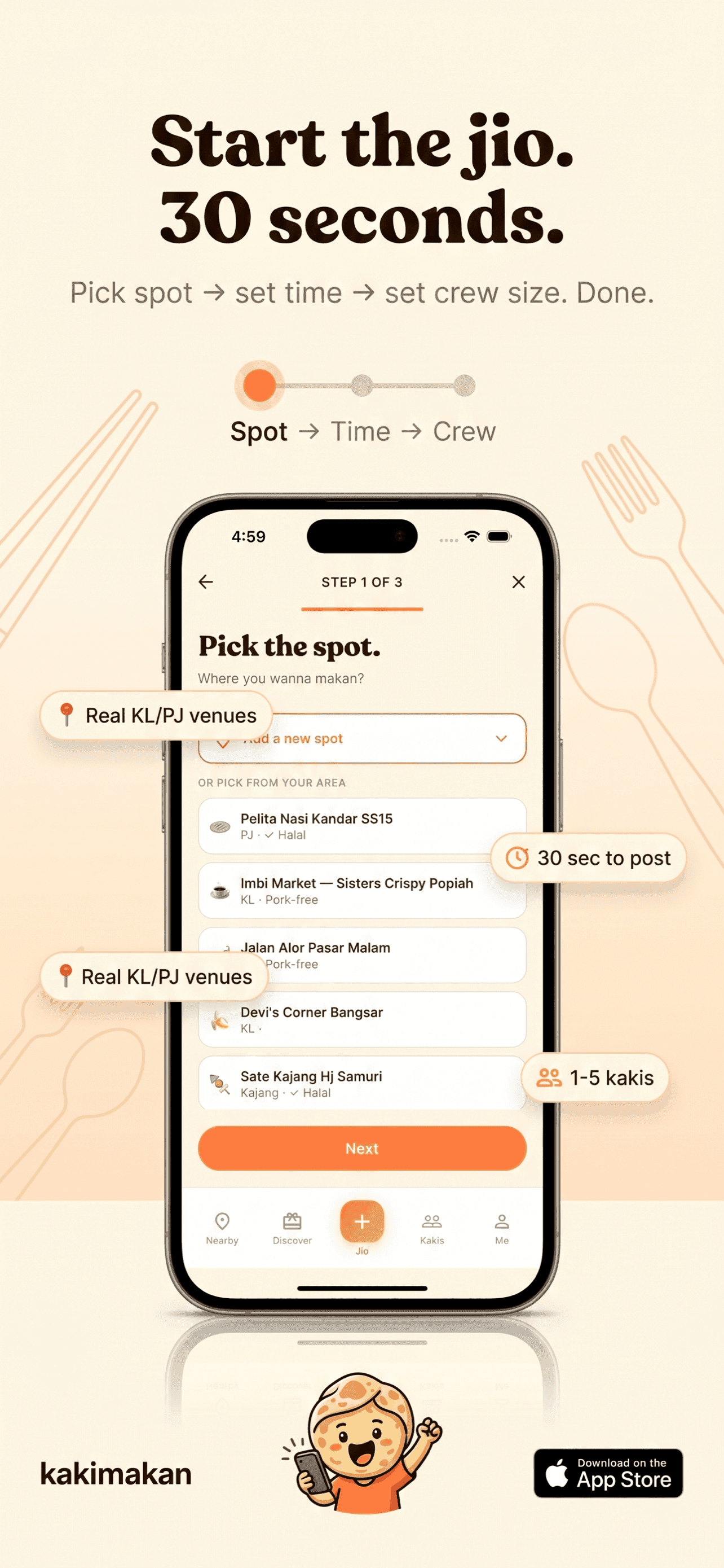 Find your makan kaki — Malaysia's dining-buddy app